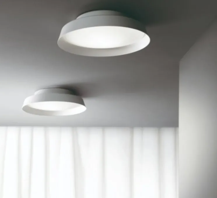 Applique ou Plafonnier, Boop !, blanc, LED, 2700K, 2300lm, Ø37cm, H10cm - Carpyen