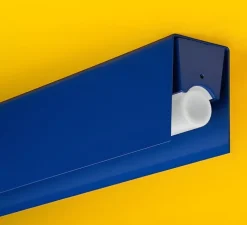 Applique ou plafonnier, Brad, bleu, L50cm, H5cm - Zangra