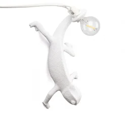 Applique ou plafonnier caméléon, Chameleon Lamp Going Down, blanc, L21cm, H10cm - Seletti