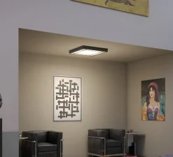 Applique ou plafonnier, Claustral 600, noir, LED, dim, 3000K, 3800 lm, L60cm, H60cm - Raphaël Armand