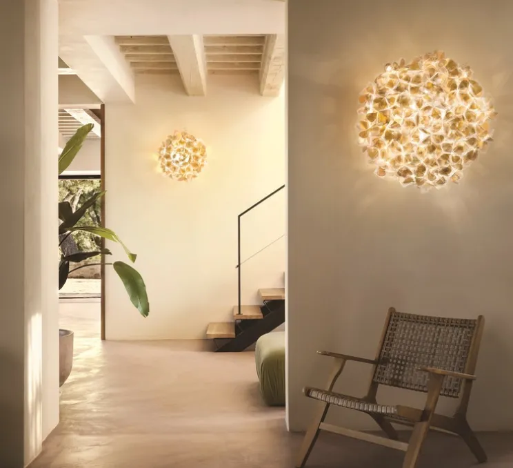 Applique ou plafonnier, Clizia Medium Mama Non Mama, or, L57cm, H23cm - Slamp