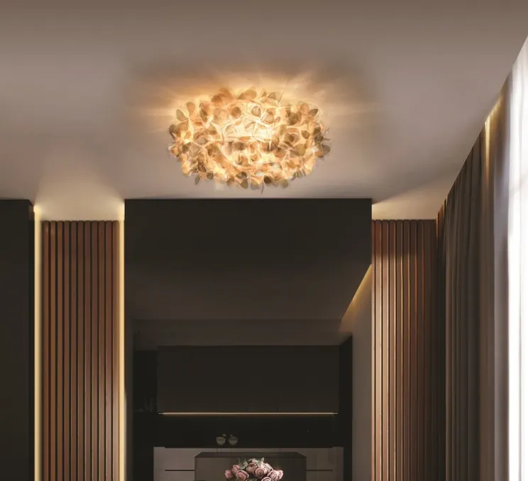 Applique ou plafonnier, Clizia Medium Mama Non Mama, or, L57cm, H23cm - Slamp