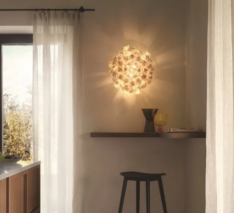 Applique ou plafonnier, Clizia Medium Mama Non Mama, or, L57cm, H23cm - Slamp