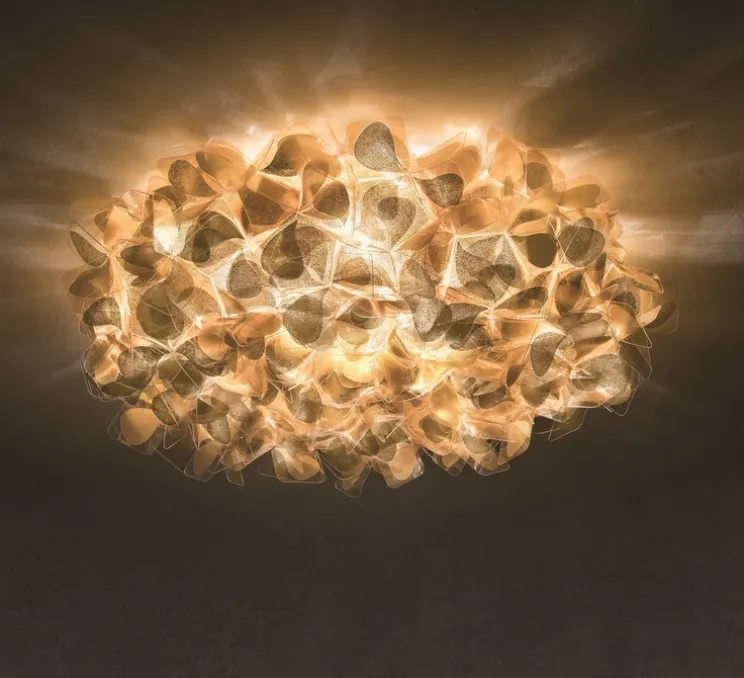 Applique ou plafonnier, Clizia Medium Mama Non Mama, or, L57cm, H23cm - Slamp