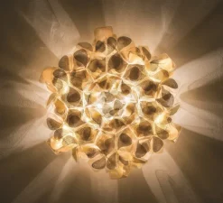 Applique ou plafonnier, Clizia Medium Mama Non Mama, or, L57cm, H23cm - Slamp