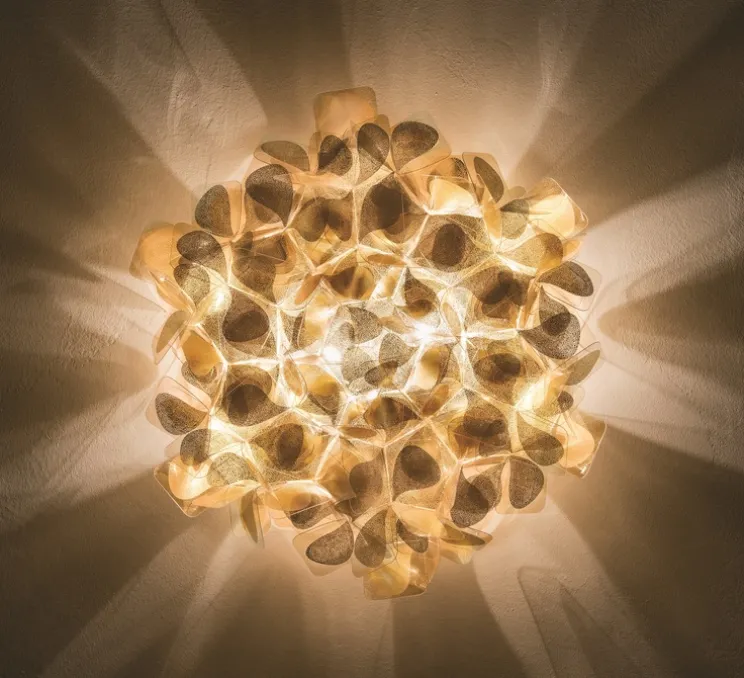 Applique ou plafonnier, Clizia Medium Mama Non Mama, or, L57cm, H23cm - Slamp