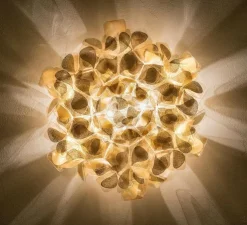 Applique ou plafonnier, Clizia Mama Non Mama, Small, or, Ø32cm, H15cm - Slamp