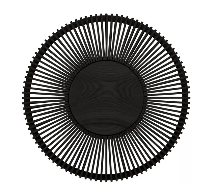 Applique ou plafonnier, Clava Up, Large, chêne noir, Ø49cm, H16cm - Umage