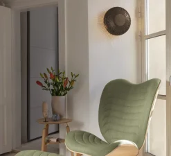 Applique ou plafonnier, Clava Up, chêne foncé, Ø35cm, H16cm - Umage