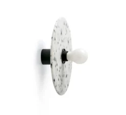 Applique ou plafonnier, Confetti 450, noir et blanc, L45cm, P7cm - Faro