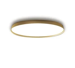 Applique ou plafonnier, Compendium Plate, laiton, LED, dim, 3000K, 3927 lm, Ø56cm, H8,8cm - Luceplan