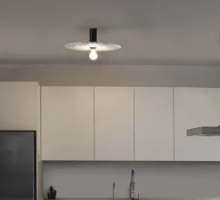 Applique ou plafonnier, Confetti 300, noir et blanc, L30cm, P14cm - Faro