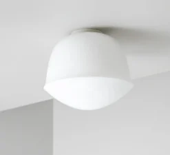 Applique ou plafonnier, Contour 225, base mini, blanc perle, LED, 2700K, Ø22,5cm, H19,5cm - A-N-D