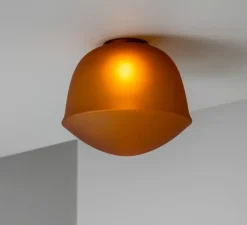 Applique ou plafonnier, Contour 225, base mini, jaune citrine, LED, 2700K, Ø22,5cm, H19,5cm - A-N-D