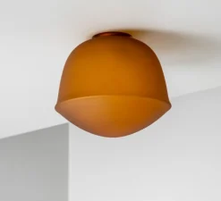 Applique ou plafonnier, Contour 225, base mini, jaune citrine, LED, 2700K, Ø22,5cm, H19,5cm - A-N-D