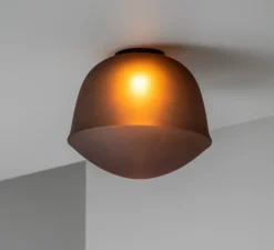 Applique ou plafonnier, Contour 225, base mini, gris ardoise, LED, 2700K, Ø22,5cm, H19,5cm - A-N-D