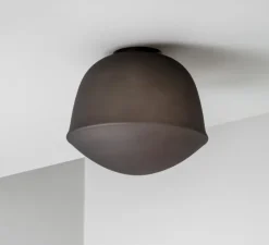 Applique ou plafonnier, Contour 225, base mini, gris ardoise, LED, 2700K, Ø22,5cm, H19,5cm - A-N-D