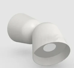 Applique ou plafonnier, Convex, blanc, LED, 4000K, 1250 lm, Ø12,4cm, H25,4cm - Zero