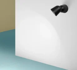 Applique ou plafonnier, Convex, noir, LED, 4000K, 1250 lm, Ø12,4cm, H25,4cm - Zero