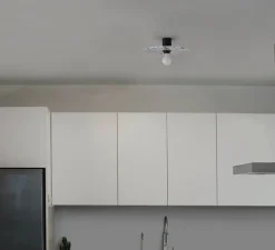 Applique ou plafonnier, Confetti 300, noir et blanc, L30cm, P7cm - Faro