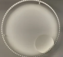 Applique ou plafonnier, Curve 60, blanc, LED, dim, 2700K, 1056 lm, Ø62cm, H8cm - Le Deun