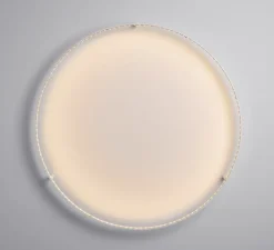 Applique ou plafonnier, Curve 80, avec alimentation déportée, blanc, LED, dim, 2700K, 1400 lm, Ø83cm, H8cm - Le Deun