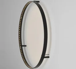 Applique ou plafonnier, Curve 60, avec alimentation déportée, noir, LED, dim, 2700K, 1056 lm, Ø62cm, H8cm - Le Deun