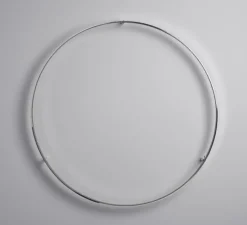 Applique ou plafonnier, Curve 80, avec alimentation déportée, aluminium, LED, dim, 2700K, 1400 lm, Ø83cm, H8cm - Le Deun