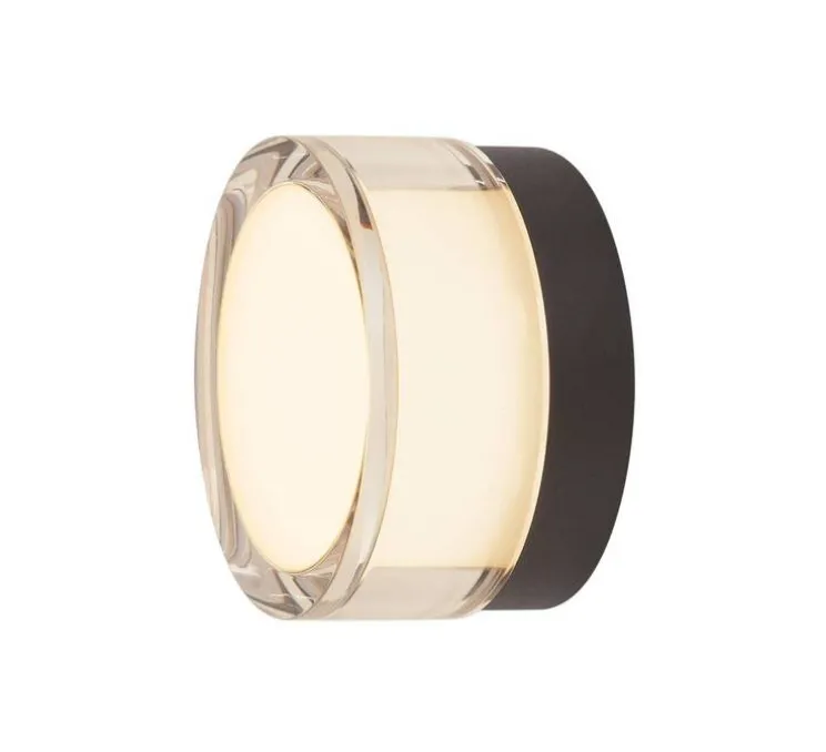 Applique ou plafonnier, Cyft, noir, IP44, LED, dim, 2700-3000-4000K, 330 / 350 / 380 lm, Ø13,2cm, H7,9cm - SLV