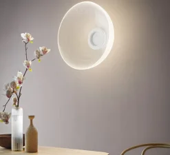 Applique ou plafonnier, Demi, transparent, blanc, LED, dim, 3000K, 3748 lm, Ø70cm, H29,6cm - Stilnovo