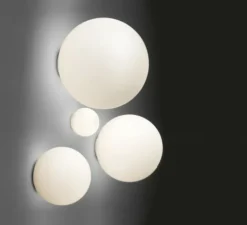 Applique ou plafonnier, Dioscuri, blanc, IP65, Ø42cm, H42cm - Artemide