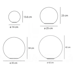 Applique ou plafonnier, Dioscuri, blanc, IP65, Ø42cm, H42cm - Artemide