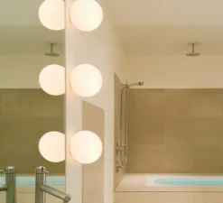 Applique ou plafonnier, Dioscuri, blanc, IP44, E14, Ø14cm - Artemide