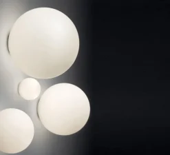 Applique ou plafonnier, Dioscuri, blanc, Ø25cm, IP65 - Artemide