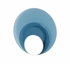 Applique ou plafonnier, Dot 06, bleu, LED, 2700K, 200 lm, Ø25cm, P3,3cm - Tunto
