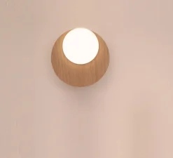 Applique ou plafonnier, Dot 02, chêne, LED, 2700K, 200 lm, Ø17,2cm, P3,3cm - Tunto