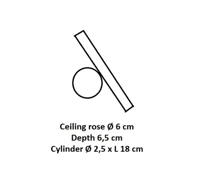 Applique ou plafonnier, Doi, base blanche, tube rainuré blanc, LED, dim, coupure de phase, 2700K, L6cm, H18cm - Luceplan
