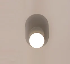 Applique ou plafonnier, Dot 03, gris, LED, 2700K, 200 lm, L17,2cm, H25cm - Tunto