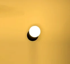 Applique ou plafonnier, Dot 01, noir, LED, 2700K, 200 lm, Ø11cm, P3,3cm - Tunto