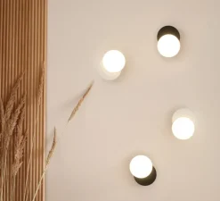 Applique ou plafonnier, Dot 01, noir, LED, 2700K, 200 lm, Ø11cm, P3,3cm - Tunto