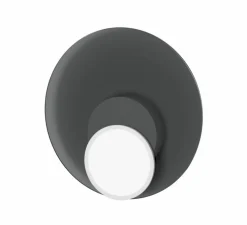 Applique ou plafonnier, Dot 05, gris, LED, 2700K, 200 lm, Ø25cm, P3,3cm - Tunto