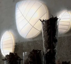 Applique ou plafonnier, Eden Adamo, blanc, L38cm, H72cm - Karman