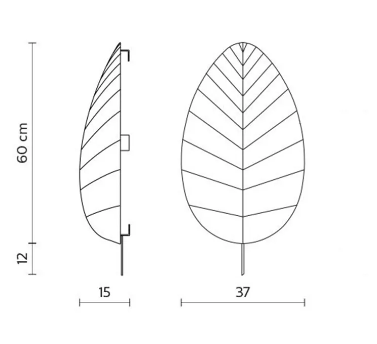 Applique ou plafonnier, Eden Adamo, blanc, L38cm, H72cm - Karman