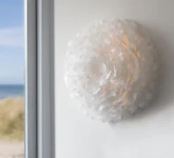 Applique ou plafonnier, Eos Up Medium, blanc, Ø40cm, H15cm - Umage