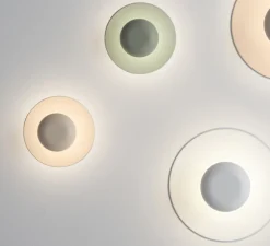 Applique ou plafonnier, Funnel 2004, vert L1, LED, 2700K, 420lm, Ø22cm, H9cm - Vibia