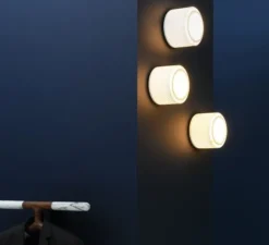 Applique ou Plafonnier, G13 Small , dimmable, blanc, Ø17cm, H15cm - Sammode