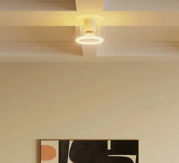 Applique ou plafonnier, Ghost , blanc et transparent, IP44, L12cm, H9cm-Creative Cables