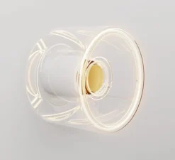 Applique ou plafonnier, Ghost , blanc et transparent, IP44, L12cm, H9cm-Creative Cables