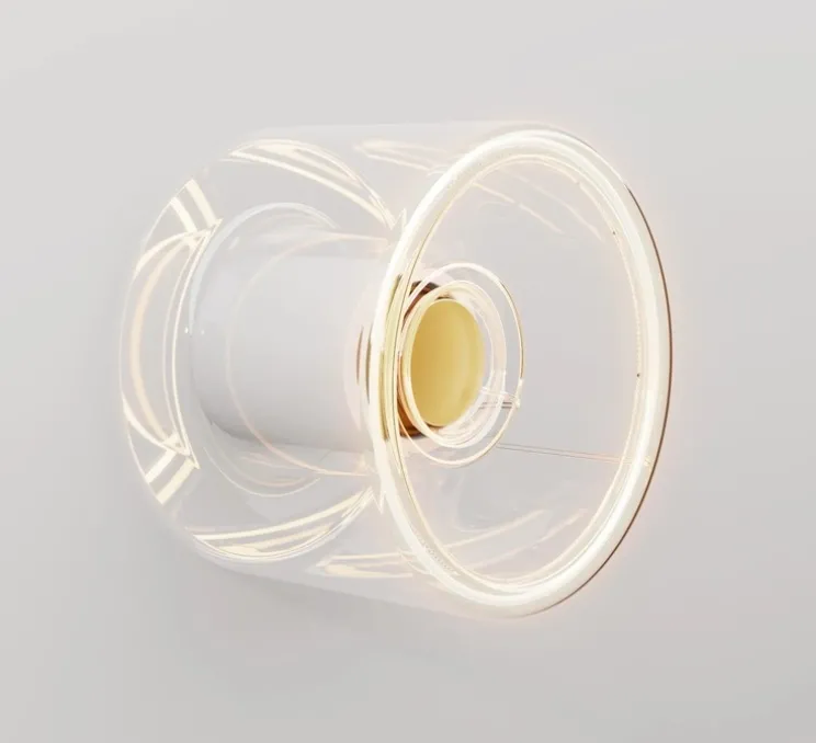 Applique ou plafonnier, Ghost , blanc et transparent, IP44, L12cm, H9cm-Creative Cables