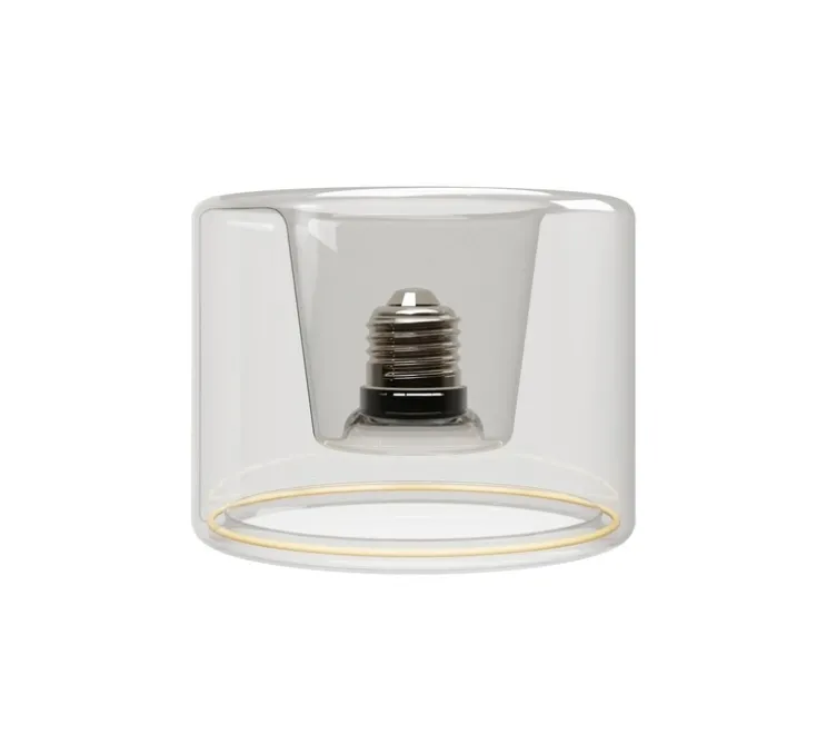 Applique ou plafonnier, Ghost , blanc et transparent, IP44, L12cm, H9cm-Creative Cables